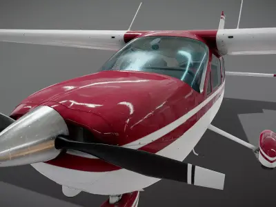 High Detail Cessna 177 Cardinal  3D model