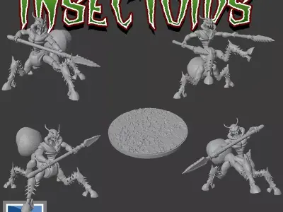 Insectoid Warriors 3D print model