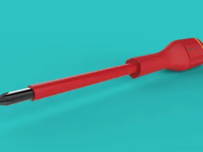 Screwdriver 3D model 9