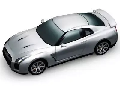 Nissan GT-R Multi Color Free low-poly 3D model