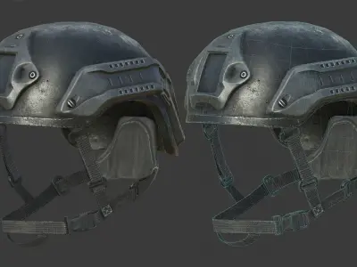 Nexus SF M3 Helmet Low-poly 3D model