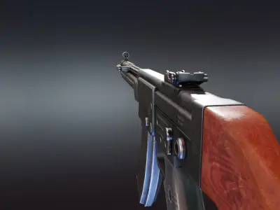 NDR Rifle Low-poly 3D model