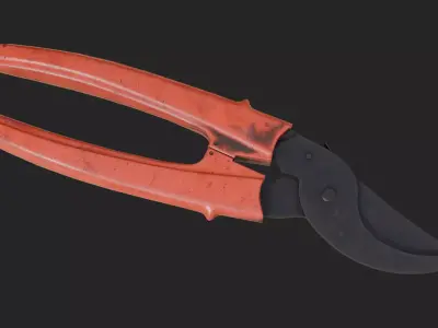 Pruning shears 02 Low-poly 3D model