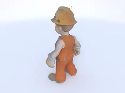 Construction Worker male 3D model