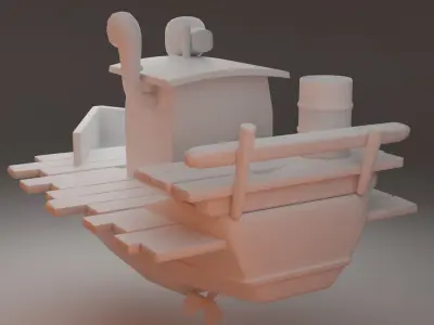 Old Boat 3D model