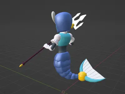 SplashWoman - Megaman 9 3D model