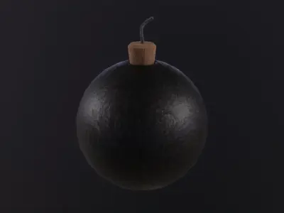 Bomb Ball 3D Model Low-poly 3D model