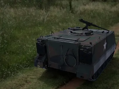 Low poly M113 Low-poly 3D model