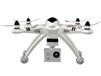 Drone Rigged Model Low-poly 3D model