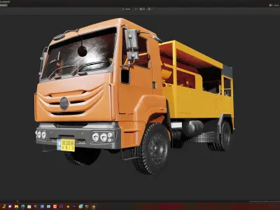 Ashok leyland truck Exterior model 3D model