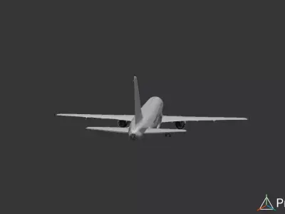 Download a high quality realistic aircraft 3D model  Low-poly 3D model