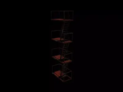 escape staircase 3D model