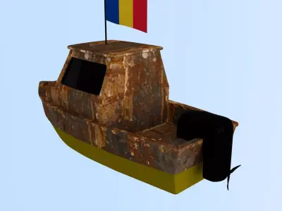 Romania Fishing Boat 3D model