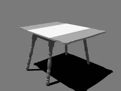 Old Table Free 3D model buy