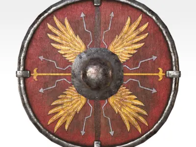 Parma Shield Low-poly 3D model