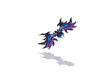 Infernal Bow Low-poly 3D model