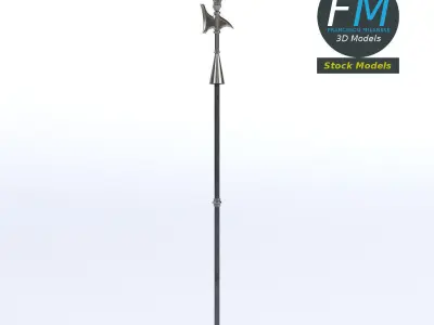 Medieval halberd 2 3D model