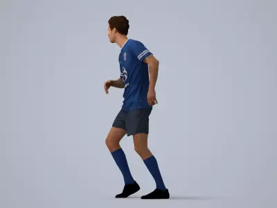 00557Jason007 - Adult Caucasian male running in athletic wear 3D model