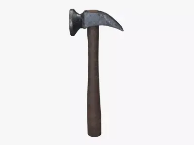 Medieval Hammer V02 Low-poly 3D model