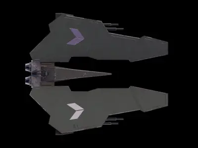 Space Ship Free low-poly 3D model