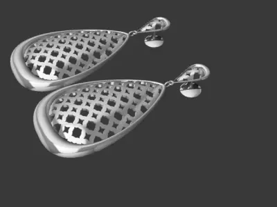 Taj Mahal earrings Free 3D print model