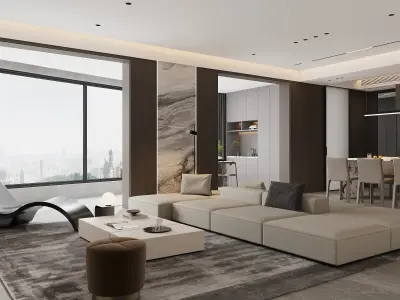 Private house full scene 3D model