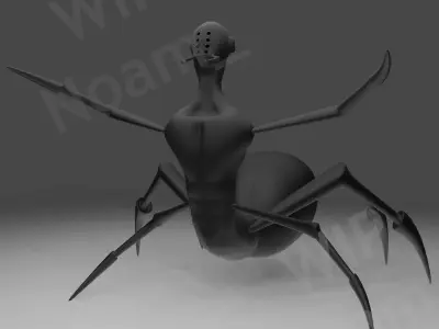 Spider not a finish work Free 3D model purchase