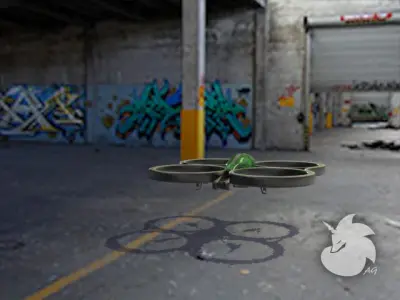 Parrot AR Drone 3D model