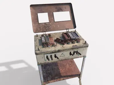 Old Electro Shock Device 3D model