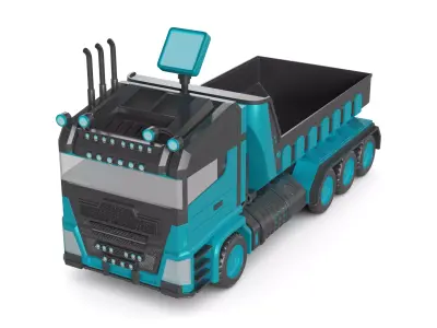 Landscaping Truck 3D model from CGTrader