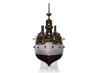 USS Olympia C6 1m RC READY 3D print model