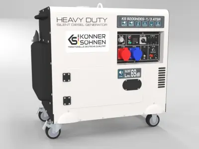 Konner  Sohnen KS 9200HDES  ATSR Power Generator 18 HP 3D model