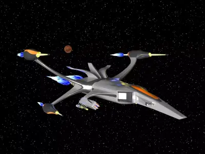 3D model of space ship 3D model