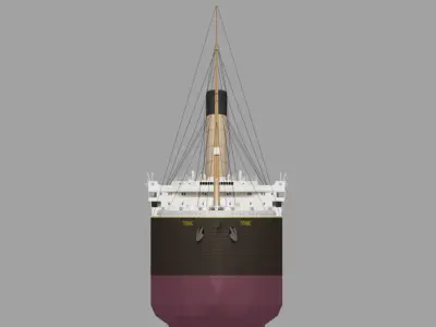 titanic new Low-poly 3D model