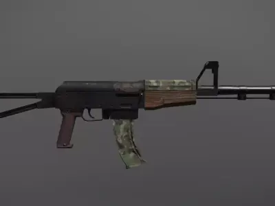 AK-74  Low-poly 3D model