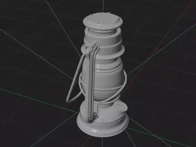 Antique Lamp  3D model