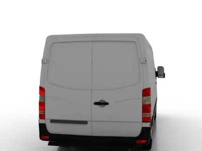 Mercedes Benz Sprinter L2H1 2009 Cargo UK 3D model