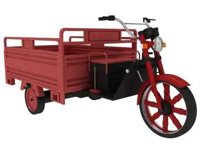 Electric Utility Tricycle 3D model
