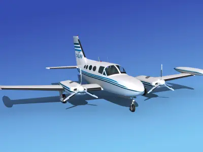 Cessna 421 Golden Eagle V05 3D model