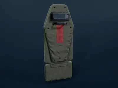 Vant VM ballistic shield Low-poly 3D model