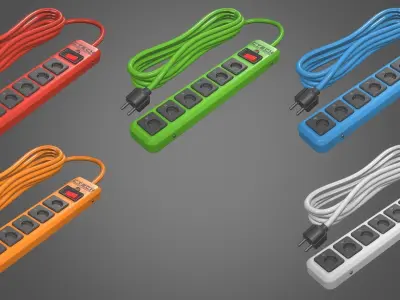 Power Strip Low-poly 3D model buy