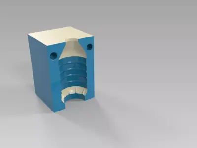 pastic blow mold 3D model