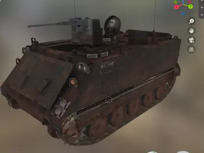 tank m 113 Low-poly 3D model