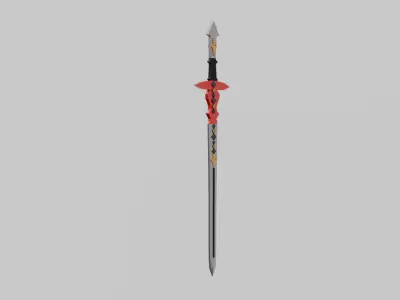 Magic Sword Free low-poly 3D model