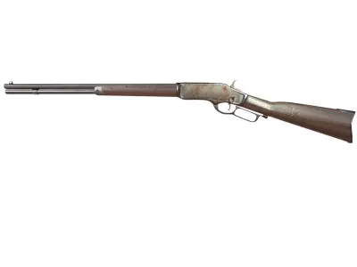 Winchester 1873  Low-poly 3D model
