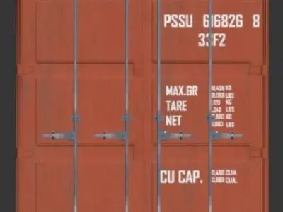 Sea Cargo Metal Container 3D model