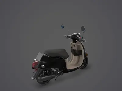 Game Ready Motorcycle scooter Low-poly 3D model