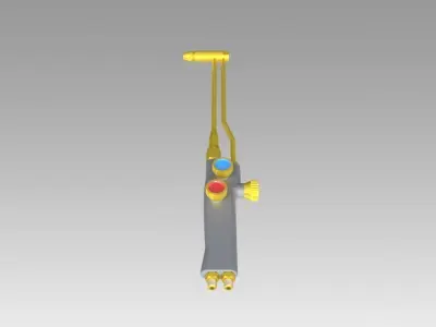 Cutting torch 3D model