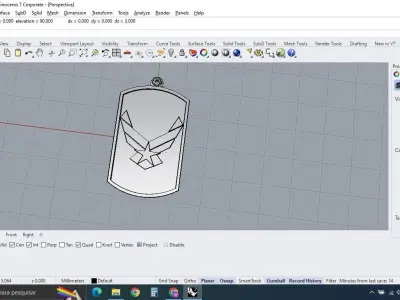 dog tag 3D model