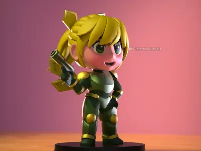 Vexa - Double Vertex Original Character Chibi Figure Free 3D print model